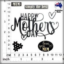 Load image into Gallery viewer, CB1283 Scrap Words 65 "Mother's Day"
