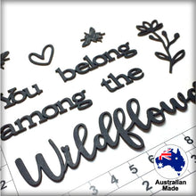 Load image into Gallery viewer, CB1287 Scrap Words 72 Wildflowers