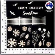 Load image into Gallery viewer, CB5231 Card Elements 010 Sunflowers & Fence