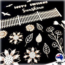 Load image into Gallery viewer, CB5231 Card Elements 010 Sunflowers & Fence