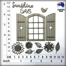 Load image into Gallery viewer, CB6164 Card Elements 008 - Sunflowers & Window