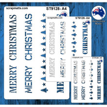 Load image into Gallery viewer, ST9128 Merry Christmas Border