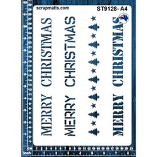 Load image into Gallery viewer, ST9128 Merry Christmas Border