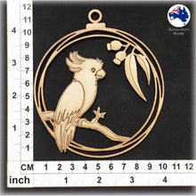 Load image into Gallery viewer, WS1040 Australian Bauble 03 - Cockatoo