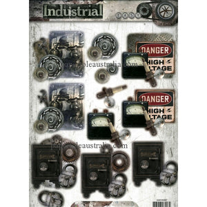 3DIN387 Die Cut - Industrial 'Danger'