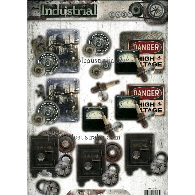 3DIN387 Die Cut - Industrial 'Danger'