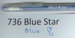 736 Gelly Roll Blue Star