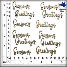 Load image into Gallery viewer, CB6163 Words 37 "Season's Greetings"