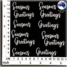 Load image into Gallery viewer, CB6163 Words 37 "Season's Greetings"