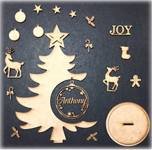 Load image into Gallery viewer, CB7025 3D Christmas Tree 04 with Custom Name Bauble