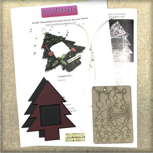 Mixed Media Christmas Tree 01 (Kit #49)