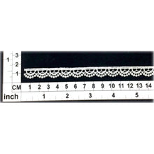 Load image into Gallery viewer, LL010 10mm White Polyester Cotton Lace per metre
