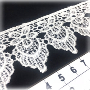 LL015 47mm White Polyester Cotton Lace per metre