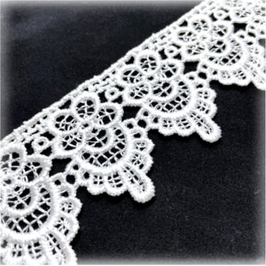 LL016 45mm White Polyester Cotton Lace per metre