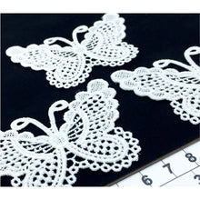 Load image into Gallery viewer, LM001 Set of 3 White Lace Butterflies
