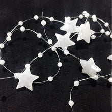 Load image into Gallery viewer, PB012- White Star &amp; Pearl Garland Trim
