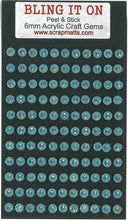 Load image into Gallery viewer, 6mm Pale Blue Acrylic Craft Gems