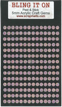 Load image into Gallery viewer, 5mm Pale Pink Acrylic Craft Gems