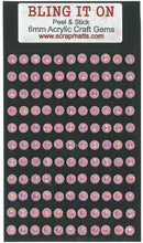 Load image into Gallery viewer, 6mm Pale Pink Acrylic Craft Gems