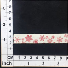 Load image into Gallery viewer, RB002 Red Snowflakes Ribbon

