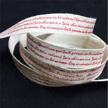 Load image into Gallery viewer, RB013 Red Script Small Ribbon
