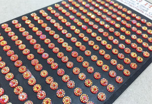4mm Red Gold Acrylic Craft Gems