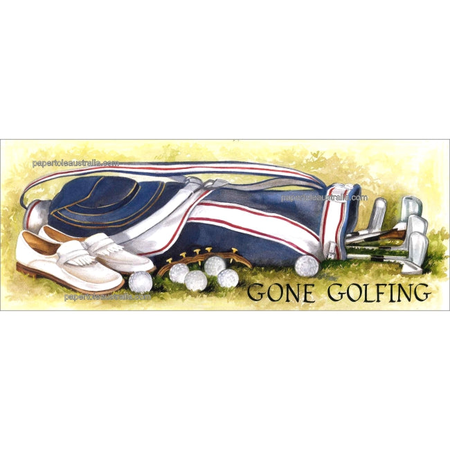 PT2609 Gone Golfing - Papertole Print