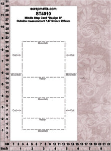 Template ST4010 Middle Step Card Design B