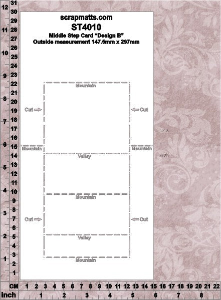 Template ST4010 Middle Step Card Design B
