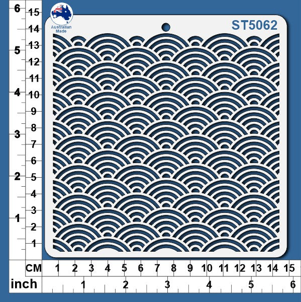 ST5062 Stencil - Scallop Pattern