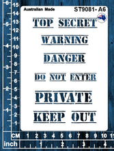 Load image into Gallery viewer, ST9081 Words