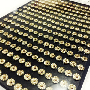 4mm Gold Sparkle Acrylic Craft Gems