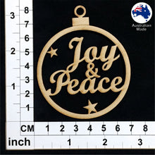 Load image into Gallery viewer, WS1009 Bauble with Joy & Peace