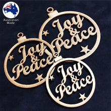 Load image into Gallery viewer, WS1009 Bauble with Joy & Peace