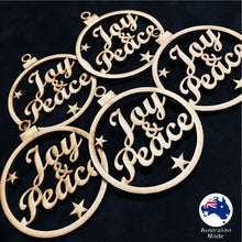 Load image into Gallery viewer, WS1009 Bauble with Joy & Peace