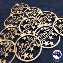 Load image into Gallery viewer, WS1010 Bauble with Merry Christmas & Stars