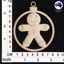 Load image into Gallery viewer, WS1017 Bauble with Gingerbread Man