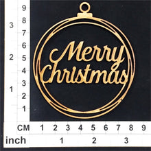 Load image into Gallery viewer, WS1019 Merry Christmas Bauble 01 - Plain