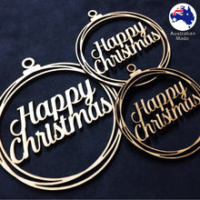 Load image into Gallery viewer, WS1021 Happy Christmas Bauble 01 - Plain