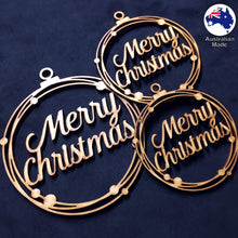 Load image into Gallery viewer, WS1023 Merry Christmas Bauble 01 - With Circles