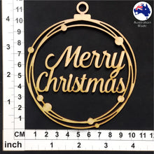 Load image into Gallery viewer, WS1023 Merry Christmas Bauble 01 - With Circles
