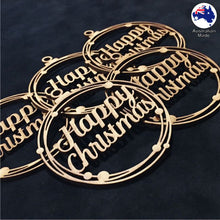 Load image into Gallery viewer, WS1025 Happy Christmas Bauble 01 - With Circles