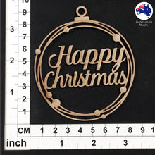 Load image into Gallery viewer, WS1025 Happy Christmas Bauble 01 - With Circles