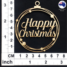 Load image into Gallery viewer, WS1025 Happy Christmas Bauble 01 - With Circles