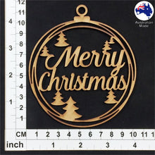 Load image into Gallery viewer, WS1027 Merry Christmas Bauble 01 - With Trees