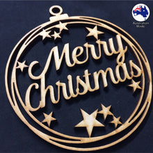 Load image into Gallery viewer, WS1031 Merry Christmas Bauble 01 - With Stars
