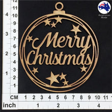 Load image into Gallery viewer, WS1031 Merry Christmas Bauble 01 - With Stars