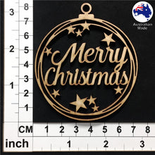Load image into Gallery viewer, WS1031 Merry Christmas Bauble 01 - With Stars