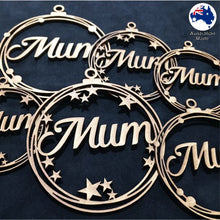 Load image into Gallery viewer, WS1036 Mum Bauble 01 - With Stars or Circles