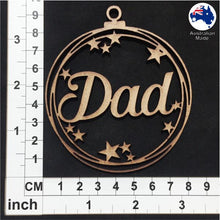 Load image into Gallery viewer, WS1037 Dad Bauble 01 - With Stars or Circles